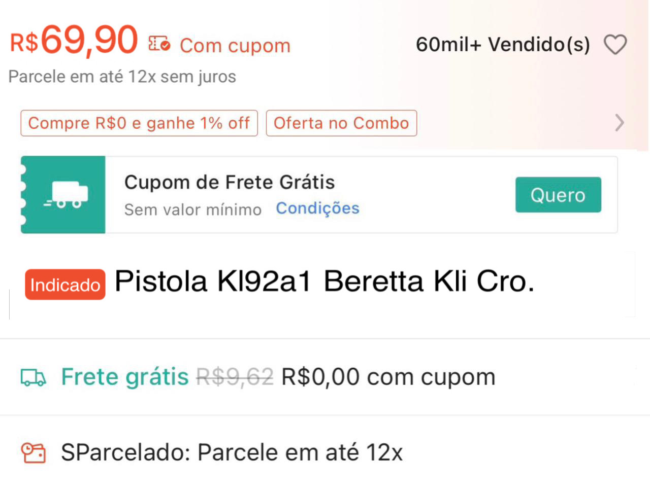 Oferta relâmpago